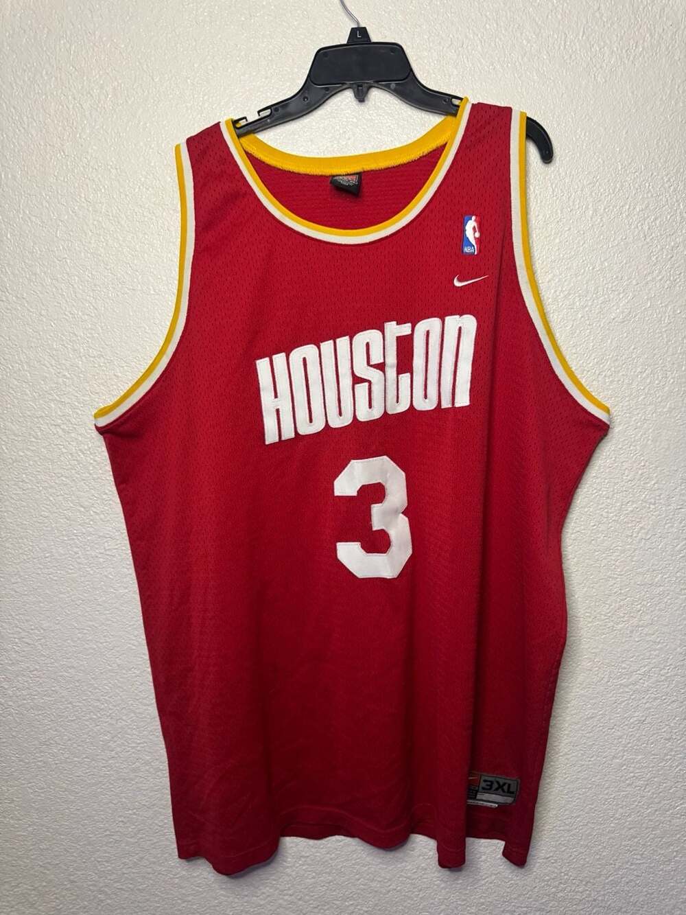 Vintage Nike Steve Francis #3 Houston Rockets NBA Basketball Jersey. Size 3XL